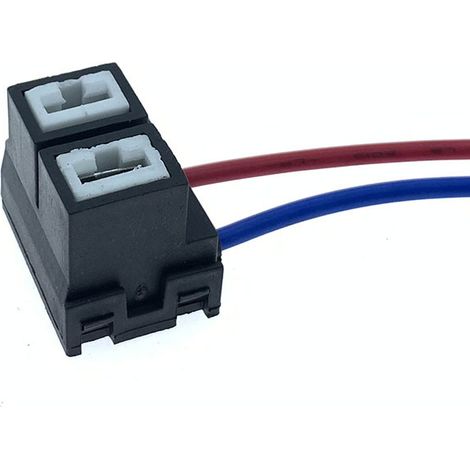 Versetzte Keramik-H7-Autolampenfassung mit zweipoligem Kupferdrahtstecker H7-Autolampenfassung – einpoliger Stecker