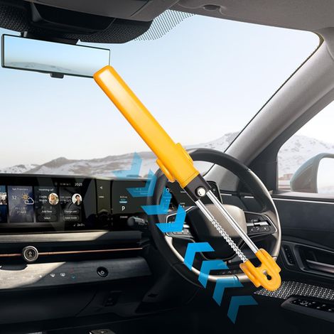 Serrure de volant de voiture, antivol de volant de véhicule, antivol de voiture extensible pour camion, fourgon, camping - car