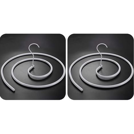 2 cintres spirale - Pour couettes, draps - Ronds (1/5)