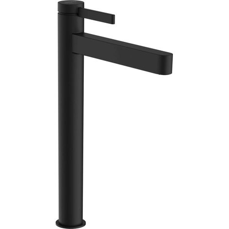 Hansgrohe Finoris - Waschtischmischer, mit Push-Open-Ablaufgarnitur, CoolStart, EcoSmart, mattschwarz 76072670 (1/4)