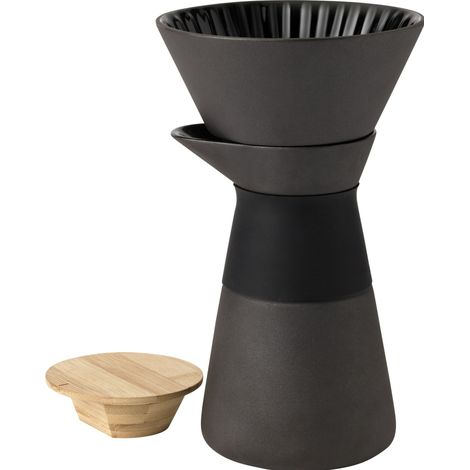 Kaffeemaschine Stelton theo 600ml Fassungsvermögen Holzdeckel (1/4)