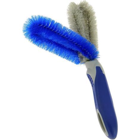 Wheel Cleaning Brush, Flexible Frame, Rubber Handle, For Wheel Trims and Nooks and crannies (1/5)