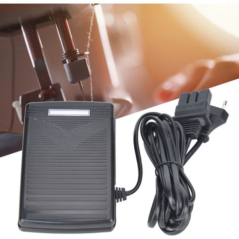 Pédale de Commande au Pied pour Machine à Coudre, Variateur de Vitesse avec Prise Européenne 220V (1/5)
