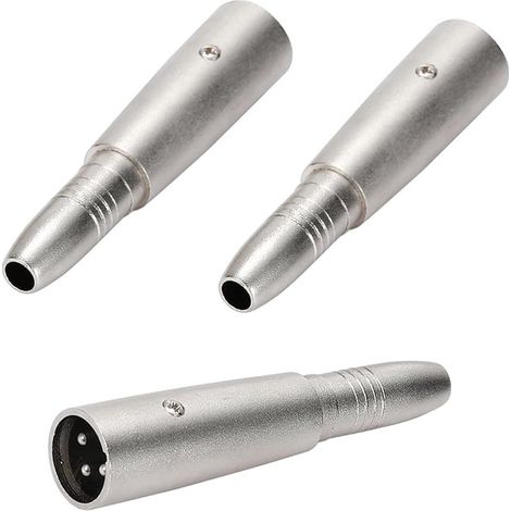 Adaptateur XLR mâle vers 1/4" femelle, convertisseur TS/TRS vers XLR pour microphone audio (1/5)