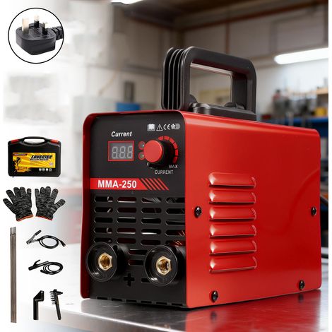 Professional ARC Welder, 250A Portable Stick Welding Machine 220V, IGBT Inverter, Fits 1.6mm-4.0mm Rods, Mini Inverter Welder for Home DIY (1/5)