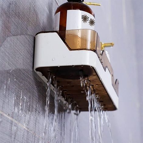 Etagère Douche,Panier de Douche Étagère de Salle de Bain Sans Perçage, Étagères Murales de Salle de Bain,pour Salle de Bain/Cuisine