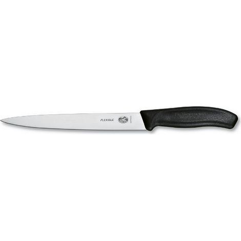 VICTORINOX - COUTEAU FILET DE SOLE LAME FLEXIBLE 20 CM NOIR