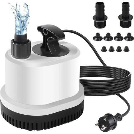 1 Pompe Submersible 2500 L/H, Silencieuse, Moteur 40 W, Buses 12/16/18 Mm, Aquarium