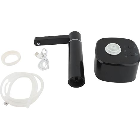 Distributeur eau automatique 3 niveaux réglable rotatif – USB rechargeable pompe boisson électrique maison camping voyage bureau noir (1/2)