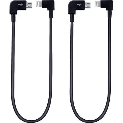 Câble Micro USB 29cm Revers Tressé en Nylon Connecteur Micro USB Remote Controller Cable pour DJI Mavic Pro/Spark/Mavic Air (1/5)