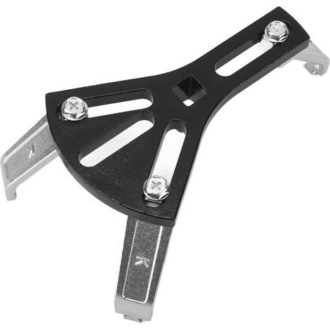 Clé de retrait du couvercle de pompe à huile 115 – 205mm, Type à 3 griffes, anneau de verrouillage du réservoir de carburant, outil universel en alliage d'aluminium pour la réparation automobile