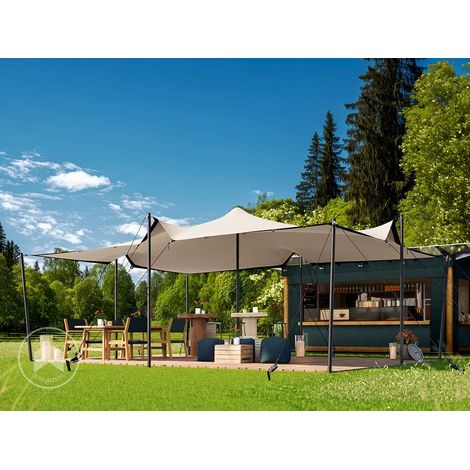TOOLPORT Tienda Stretch Professional 4,5x6 m con estructura de aluminio impermeable para eventos y usos exteriores (1/5)