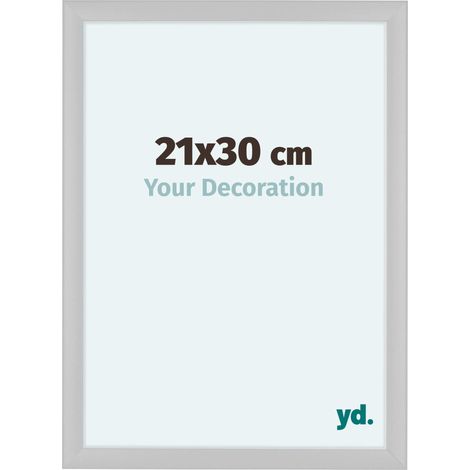 yd. - Cadre photo 21x30 - Blanc Brillant - MDF - Como (1/5)
