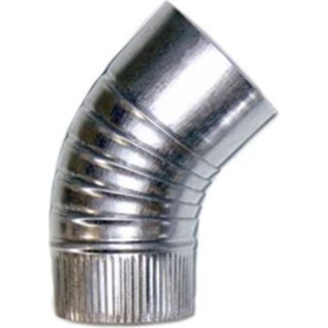 THECA codo 45g estufa galvan. 110mm. , Codo de estufa galvanizado 0,5mmAngulo 45ºAncho 110mm. (1/3)