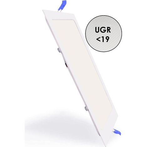 IluminaShop - Panel LED Cuadrado Serie Slim 20W CCT IP20  3000+4000+6000 (1/2)
