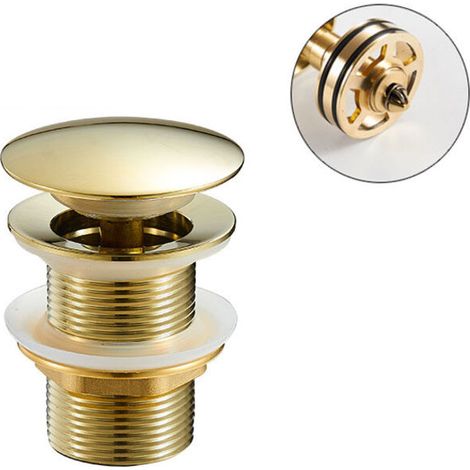 Lavabo da bagno desagüe, emergent desagüe para lavabo de sobremesa con tapón de cesta smontabile, colador de desagüe antiexplosiones y antiobstrucciones, conjunto de desagüe de lavabo sans rebosade-Cr