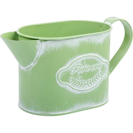 Regadera de metal verde 20,5x8,5x105/11h cm (1/5)