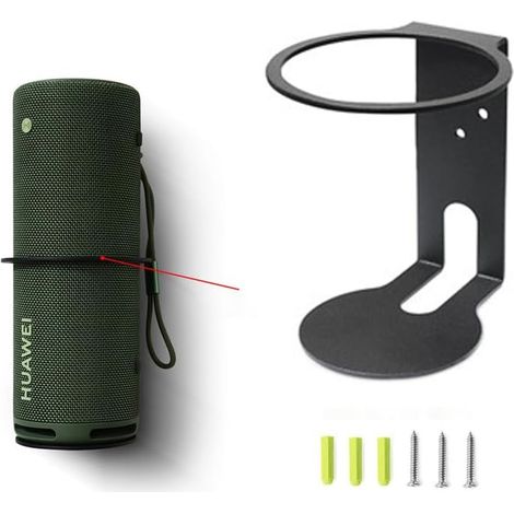 Kompatibel mit der Huawei Sound Joy Wandhalterung, dem Huawei Sound Joy Ständer mit integriertem Kabelmanagement und dem Zubehör-Rack für Smart-Home-Lautsprecher (Huawei Sound Joy, Schwarz), 1 Stück (1/5)