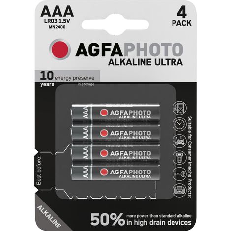 AgfaPhoto Ultra LR03 Micro (AAA)-Batterie Alkali-Mangan 1.5 V 4 St. (1/5)