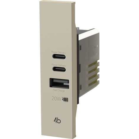 Vimar livingnow 20w compatible usb-cca 4 box - 4busb20wcca.k (1/3)