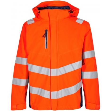 ENGEL Warnschutz Shell Jacke Safety 1146-930-10165 Gr. XL orange/blue ink (1/2)