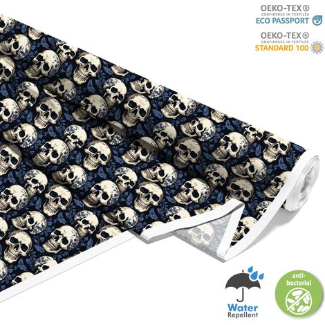 TESSUTI DECORATIVI PER ESTERNI OXFORD - Motivo Teschio I DX5024 (1/5)