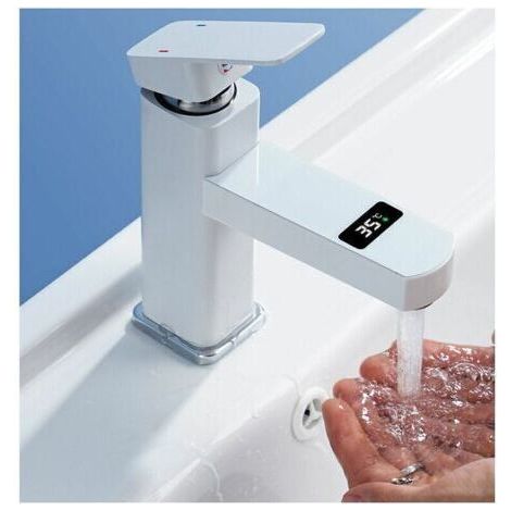 QORVA
-Robinet lavabo mitigeur en laiton H59A – Surface chromée brillante – Mousseur amovible – Économie d'eau jusqu'à 40% – Compatible chauffe-eau