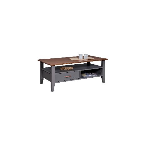 Tavolino Luzerna 115 x 45 x 60 cm Grigio in Pino Massello (1/4)