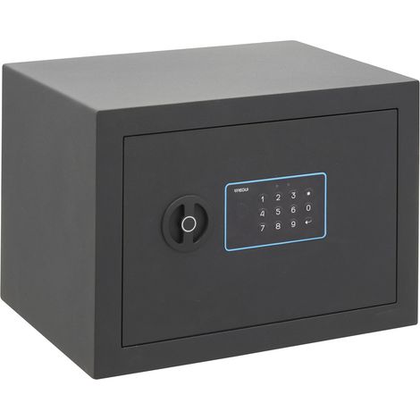 ARREGUI BLUE Cassaforte elettronica con codice, sicura e facile da usare, per casa, 25 x 35 x 25 cm, 18 L, Grigio
