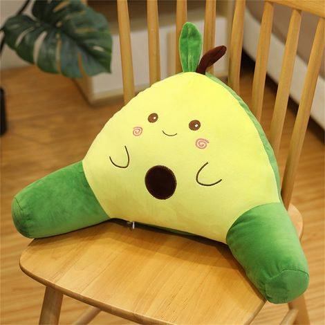 Coussin lombaire avocado antidouleur pour bureau, voiture, canapé, femme enceinte, dossier ergonomique 55x28cm, housse douce améliorée, coussin de soutien lombaire (1/2)
