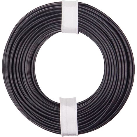 Donau Elektronik 150-011 Litze 1 x 0.50 mm² Schwarz 10 m