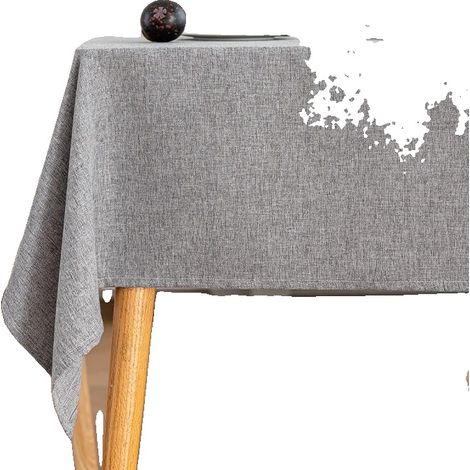 Mantel impermeable, lavable a máquina, gris claro, 120 x 170 cm. (1/2)