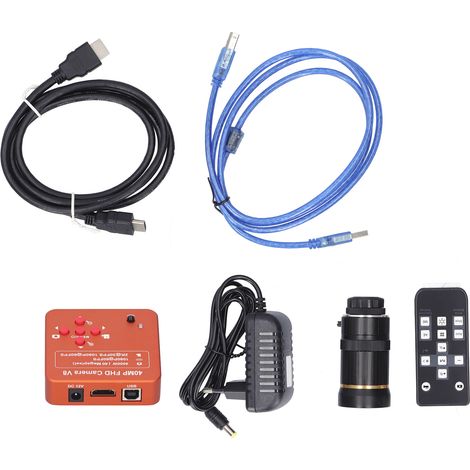 Caméra pour microscope électronique KP-850-4100 40 MP avec objectif, kit caméra industrielle UE AC100-240 V (1/5)