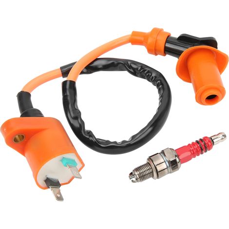 Racing Ignition Coil Spark Plug M10 Thread J Type Electrode Replacement for CRF50F 2004‑2013