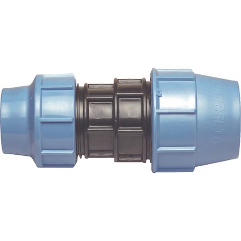 Raccord plastique manchon droit réduit pour tube PE Ø25-20 mm