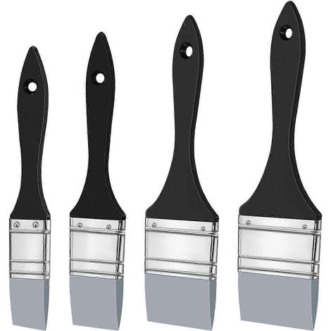 Ensemble de 4 pinceaux en silicone - Pinceaux en silicone pour modeler les couleurs, compatibles avec la peinture résine 1 1,5 2 RK (1/5)