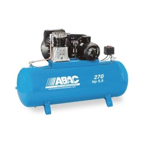Abac - Compresseur à pistons bi-étagés 400 V Tri 270 L 54 m3/h 7.5 CV sans roues - B6000/270 FT 7.5