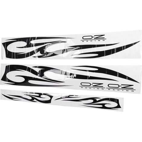 Autocollants de Flamme de Carrosserie de Voiture 3 Pièces, Autocollant de Voiture en PVC avec Adhésif Fort, Décoration Automobile élégante (1/4)
