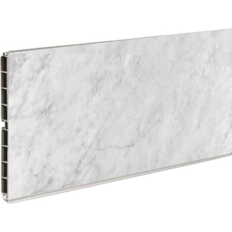 Set di 4 Zoccoli per cucina in PVC barra 4 mtl H15 colore marmo di carrara (1/3)