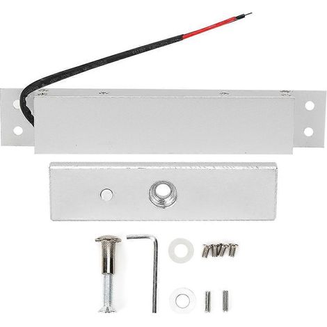 180 kg 397 lb 12 V DC elektromagnetisches Schloss für Einzeltüren, hohe Haltekraft, sichere Zugangskontrolle. (1/5)