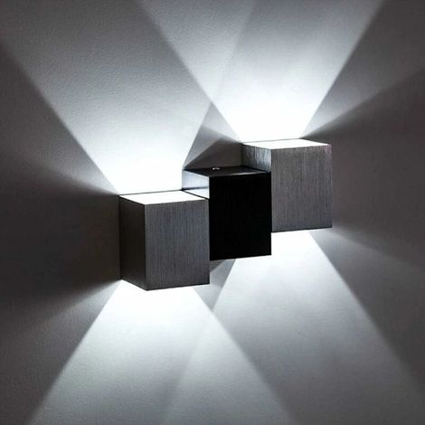 Applique murale intérieure 6W LED moderne, lumière blanche froide pour cuisine, escalier, chambre (1/5)