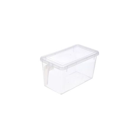 Contenitore per frigorifero – Scatola trasparente con coperchio, impilabile, contenitore per frutta, contenitore in plastica per alimenti – Crezuo