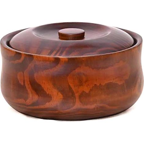Bols en bois faits à la main, décoration intérieure, rangement, bois massif C (1/5)