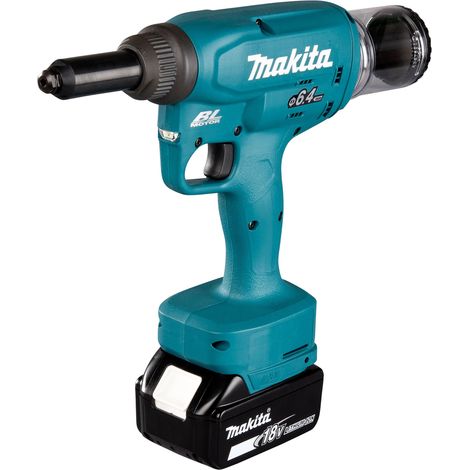 Rivettatrice 18 V Li-Ion BL Ø 6,4 mm (2x3.0Ah) - MAKITA DRV250RFJ (1/5)