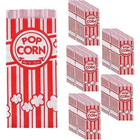Auslaufsichere, fettabweisende Popcorntüten aus Papier für Partys