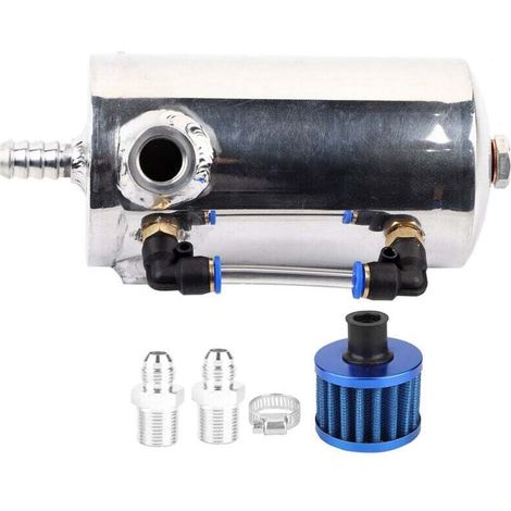 Universal 0.5L Aluminum Alloy Breather Tank with Air Filter (1/4)