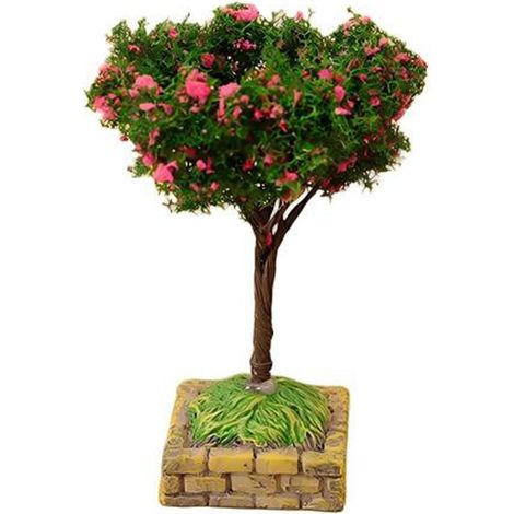 Modèle d'arbre Miniature Réaliste pour Bricolage, Décoration de Tableau de Bord de Voiture, Faux Arbre avec Base Amovible pour Paysage, Mini Statue d'arbre en Résine pour Maison, Bureau, (1/5)