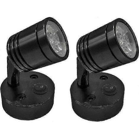 Lampe LED 12 V avec interrupteur, blanc froid, pour camping-car, caravane, bateau ou véhicule de loisirs. Idéale pour la lecture, les voyages et l'intérieur de véhicules de loisirs. (1/5)