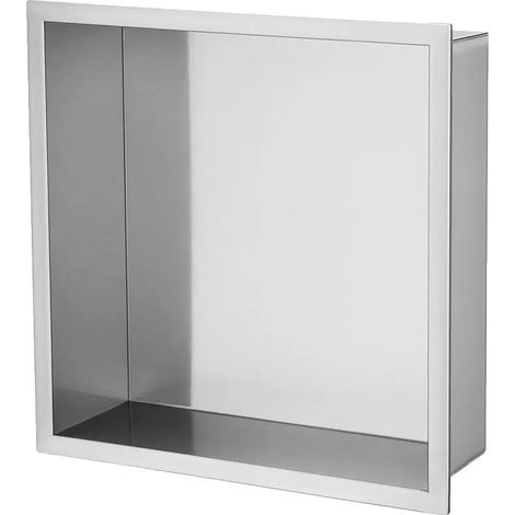 Wandnische, Edelstahl, wasserdichtes Design, WEISS (1/2)