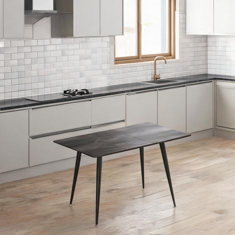 Table de salle à manger réglable de 6 à 160 cm 160 x 75 x 77 cm (1/5)